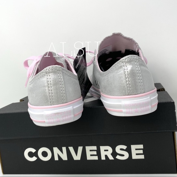 Converse Ctas Canvas Low Top Mouse Silver Pink K/W - Picture 6 of 9